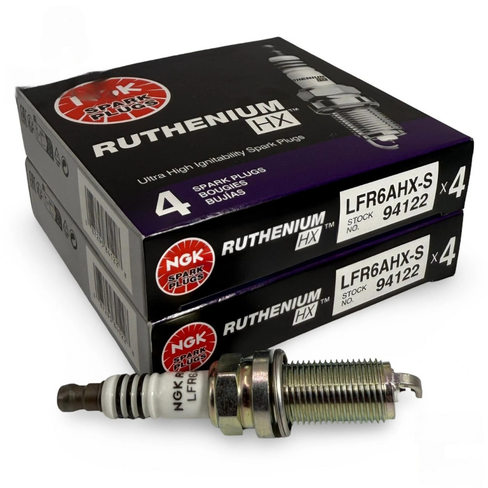Комплект 8 шт рутенієвих свічок запалювання NGK (94122) LFR6AHX-S Ruthenium HX Spark Plug для BMW, Lexus, Toyota, Volvo, HONDA ACURA