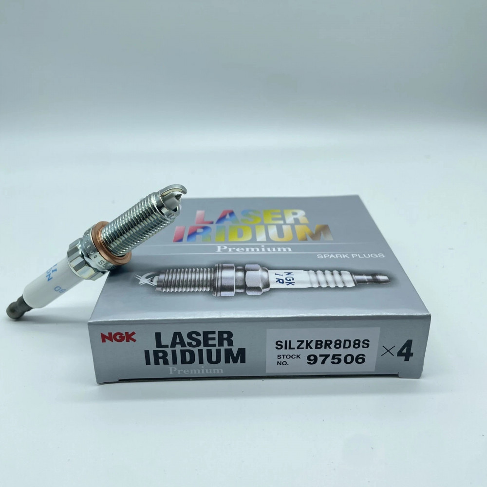 Set of 4 iridium spark plugs NGK 97506 SILZKBR8D8S for BMW N63 S63 M550I 750Li V8