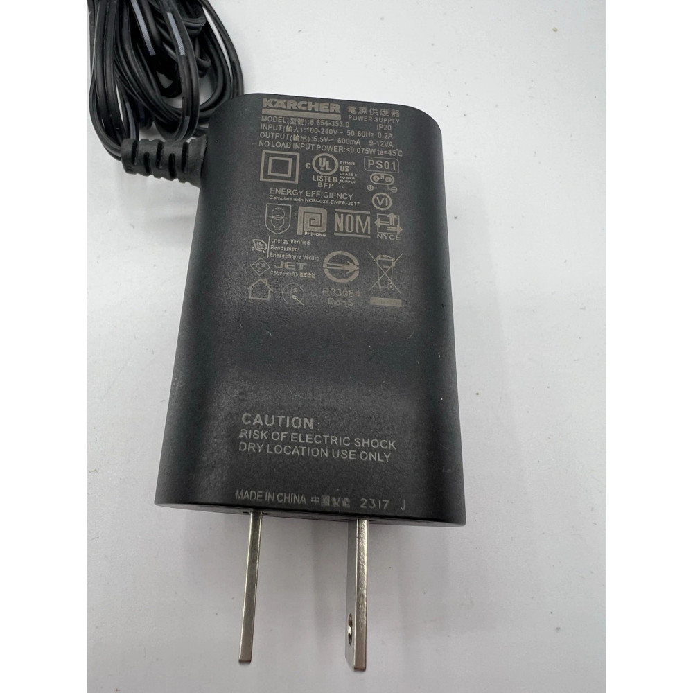 Зарядний пристрій для склоочисника Karcher 6.654-353.0 для акумуляторів 5.5V 600mA