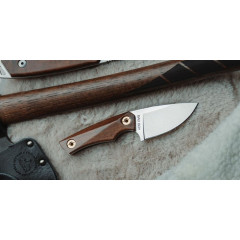 Tourist knife WOOX Bad Boy Drop Point with walnut wooden handle 15.8 cm