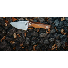 Tourist knife WOOX Bad Boy Drop Point with walnut wooden handle 15.8 cm