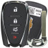 Брелок ключ GM 13529660 НА 4 кнопки Chevrolet Camaro 2016-2020 / Malibu 2016-2020 / Cruze 2016-2019