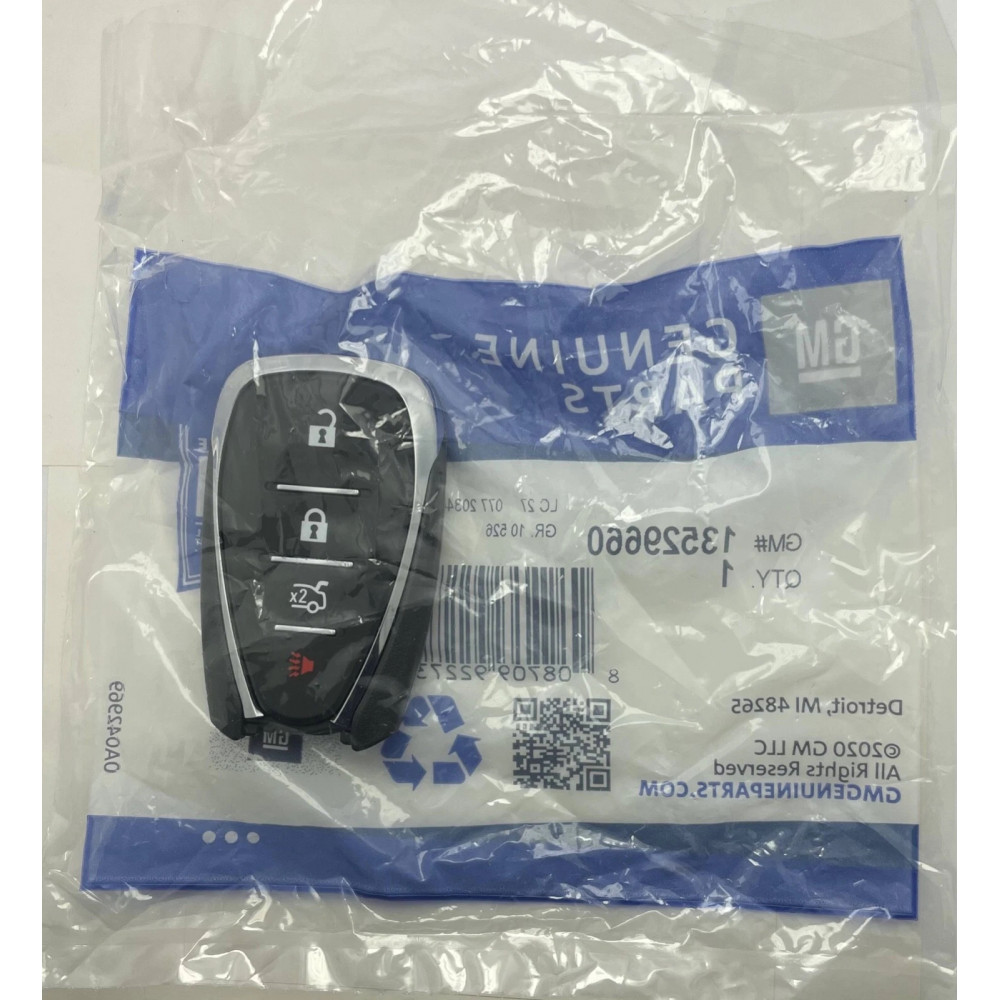 Брелок ключ GM 13529660 НА 4 кнопки Chevrolet Camaro 2016-2020 / Malibu 2016-2020 / Cruze 2016-2019