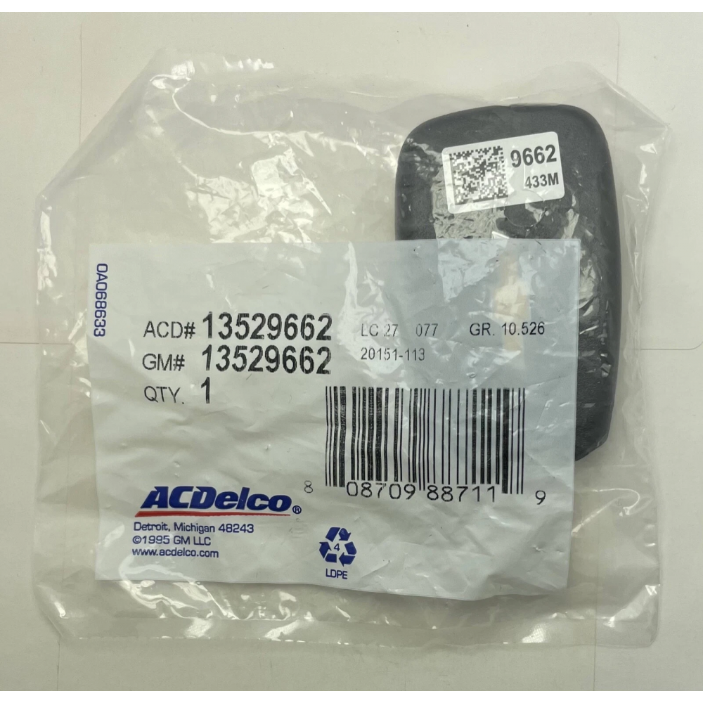 Smart key fob GM with 5 buttons 13529660 for Chevrolet Camaro/Malibu/Cruze 2021-2024