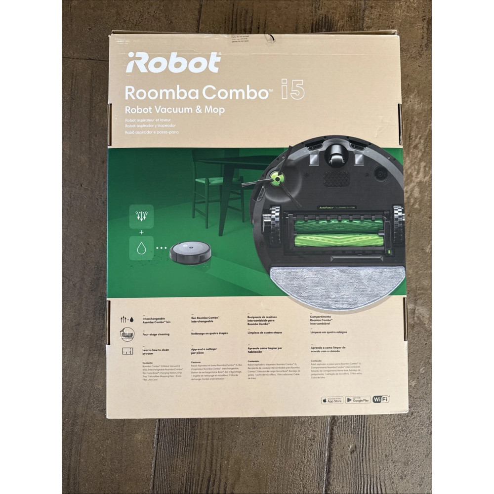 Робот-пылесос с функцией влажной уборки iRobot Combo j5 (j517840)
