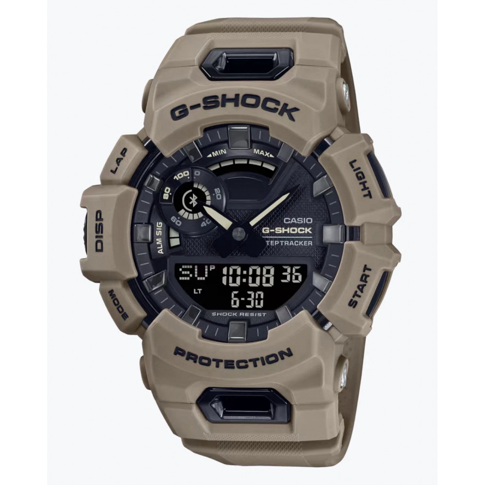 Чоловічий наручний годинник Casio G-Shock GBA900UU-5A G-Squad бежевий