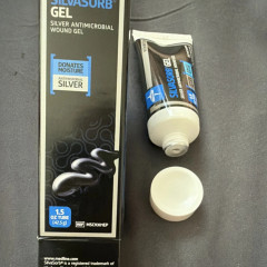 Wound Healing Antiseptic Gel Medline SilvaSorb Silver-Based 85 g