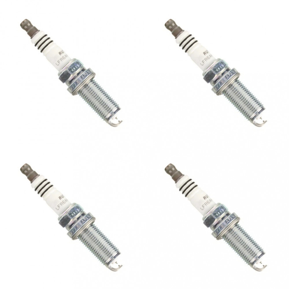 Комплект 4 шт рутенієвих свічок запалювання NGK (94122) LFR6AHX-S Ruthenium HX Spark Plug для BMW, Lexus, Toyota, Volvo, HONDA ACURA