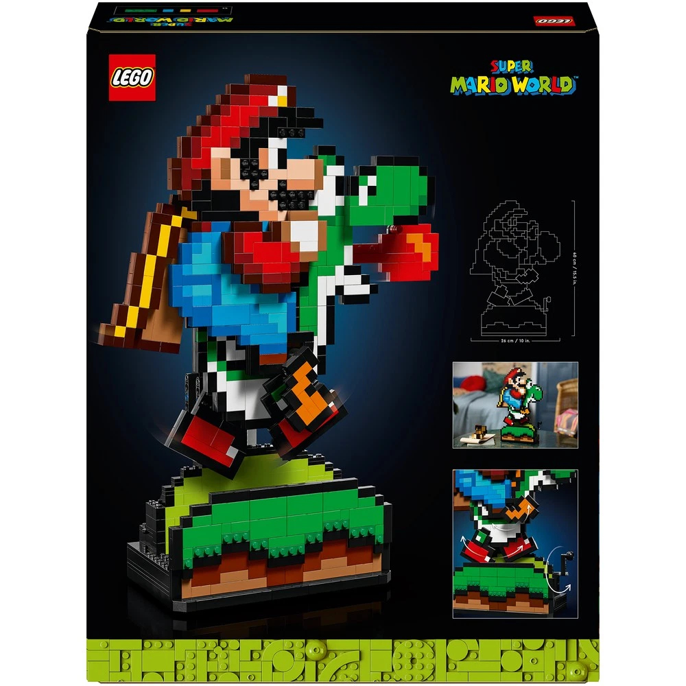 Конструктор LEGO Super Mario World: Маріо та Йоші 71438 колекційна модель піксель-арт