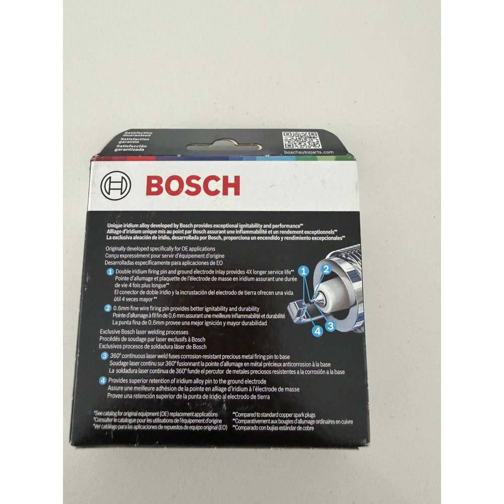 Комплект 4 шт иридиевых свечей зажигания Bosch 96339 для Lexus Nissan Scion Toyota Citroën Peugeot