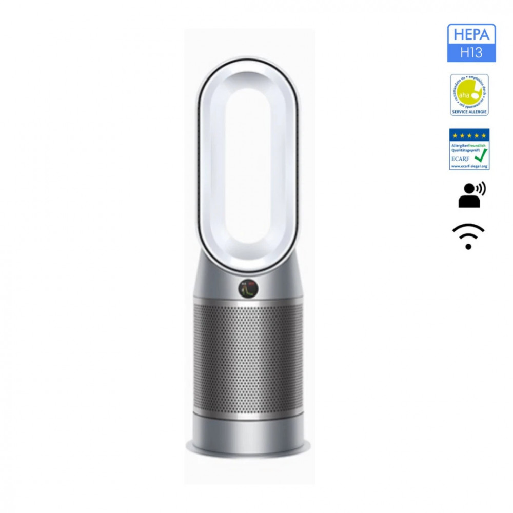 Тепловентилятор з очищувачем повітря Dyson Purifier Hot+Cool Autoreact HP7A білий/нікель