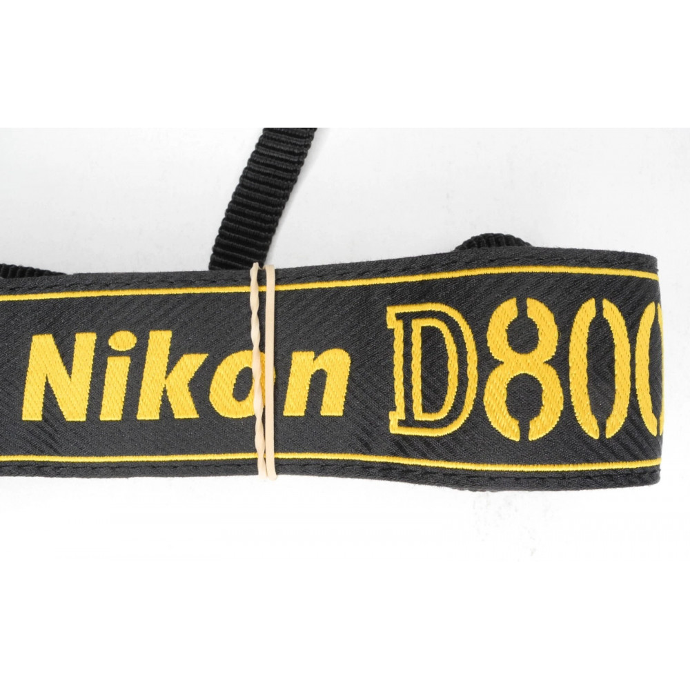 Шийний ремінь для фотоапарата Nikon D800 (AN-DC6) чорний з жовтим б/в у хорошому стані