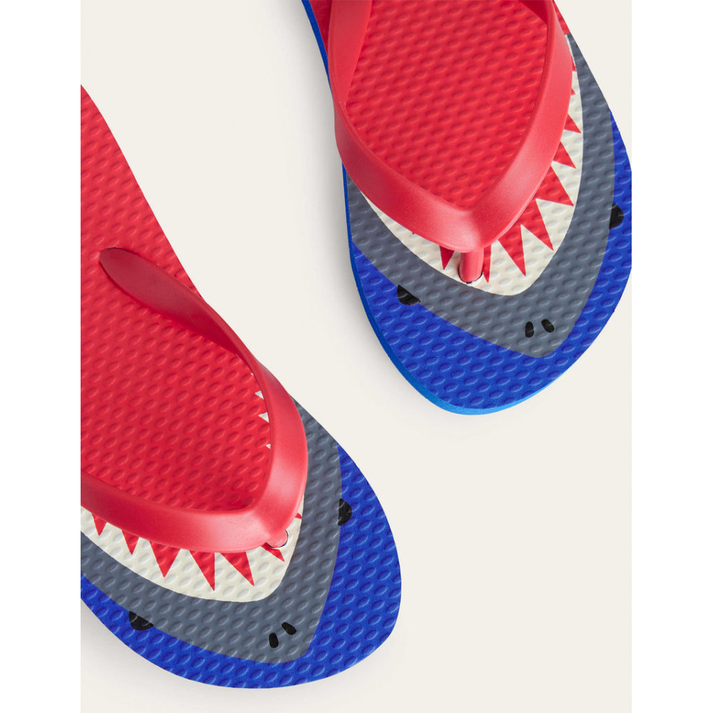 Дитячі в'єтнамки Boden Fun Flip Flops Red Sharks 22.5 см розмір 35