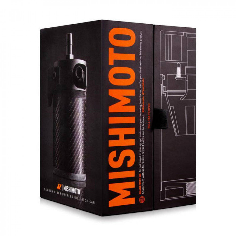 Преміальний універсальний маслоуловлювач сепаратор Mishimoto MMBCC-CF Carbon Fiber oil catch can