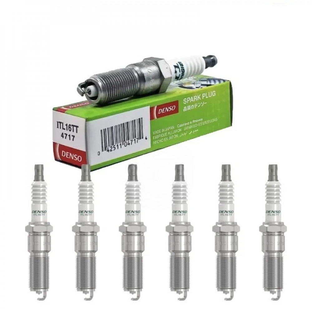 Комплект 6 шт иридиевых свечей зажигания DENSO Iridium TT ITL16TT 4717 для Chevrolet Chrysler Dodge Jeep