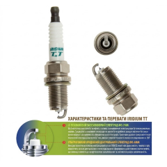 Комплект 4 шт іридієвих свічок запалювання DENSO Iridium TT ITL16TT 4717 для Chevrolet Chrysler Dodge Jeep