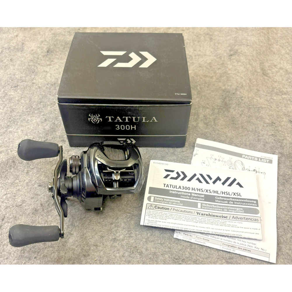 Мультиплікаторна риболовна котушка Daiwa Tatula 300 TTU300HL ліва рука 7+1BB T-Wing System