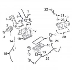 Прокладка передньої кришки двигуна Ford 4R3Z-6020-EB для Mustang Explorer F-150