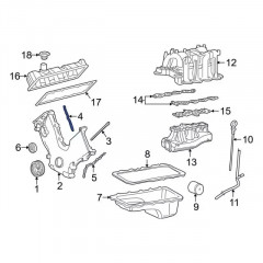 Прокладка передньої кришки двигуна Ford 4R3Z-6020-EB для Mustang Explorer F-150