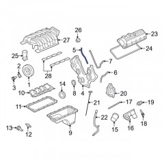 Прокладка передньої кришки двигуна Ford 4R3Z-6020-EB для Mustang Explorer F-150