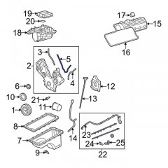 Прокладка передньої кришки двигуна Ford 4R3Z-6020-EB для Mustang Explorer F-150