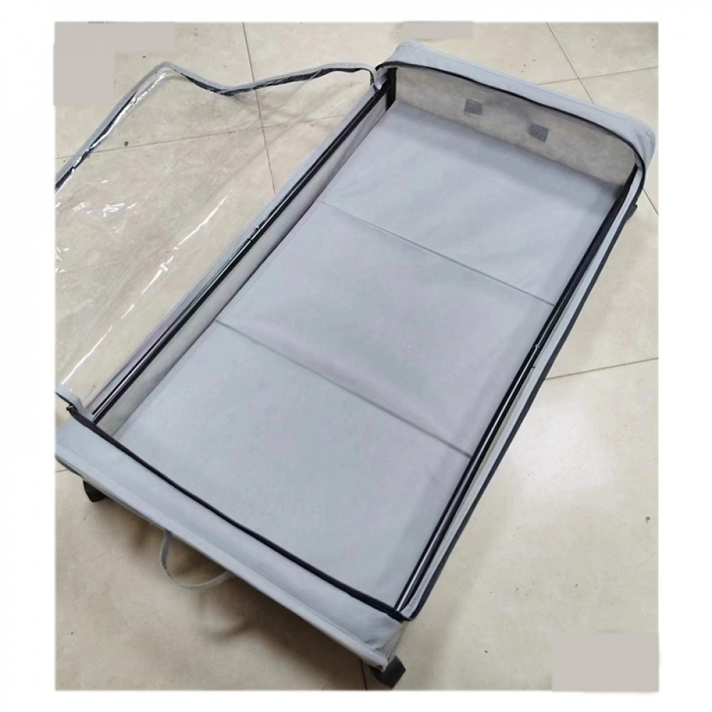 Органайзер для зберігання речей під ліжком з коліщатками комплект з 2 шт сірий