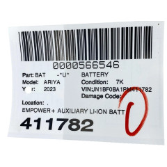 Auxiliary lithium-ion battery Nissan Ariya 2023-2025 OEM 244109093RT used
