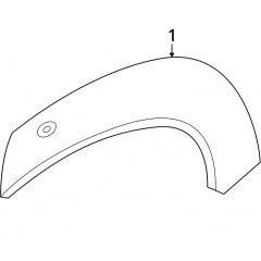 Накладка заднього крила ліва Nissan Ariya чорна 2023-2025 OEM 93829-5MR5A
