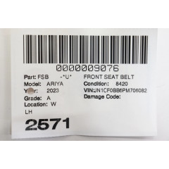 Front Left Seat Belt Pretensioner Nissan Ariya 2023-2025 OEM 868895MS1A