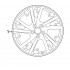 Alloy wheel rim Nissan Ariya 2023-2025 D0C005MR9B size 19 inches