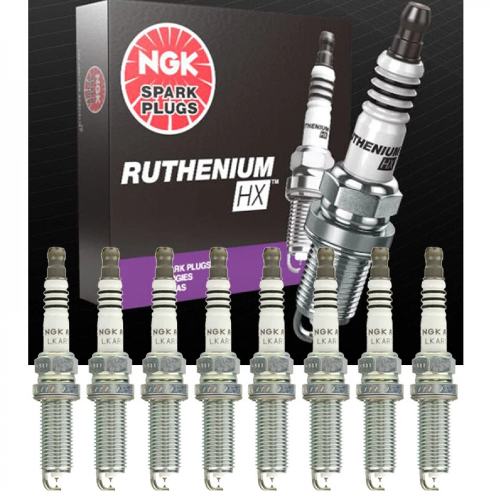 Комплект 8 шт рутениевых свечей зажигания NGK 92274 (LKAR7AHXS) для Nissan Mazda Honda Infiniti Acura