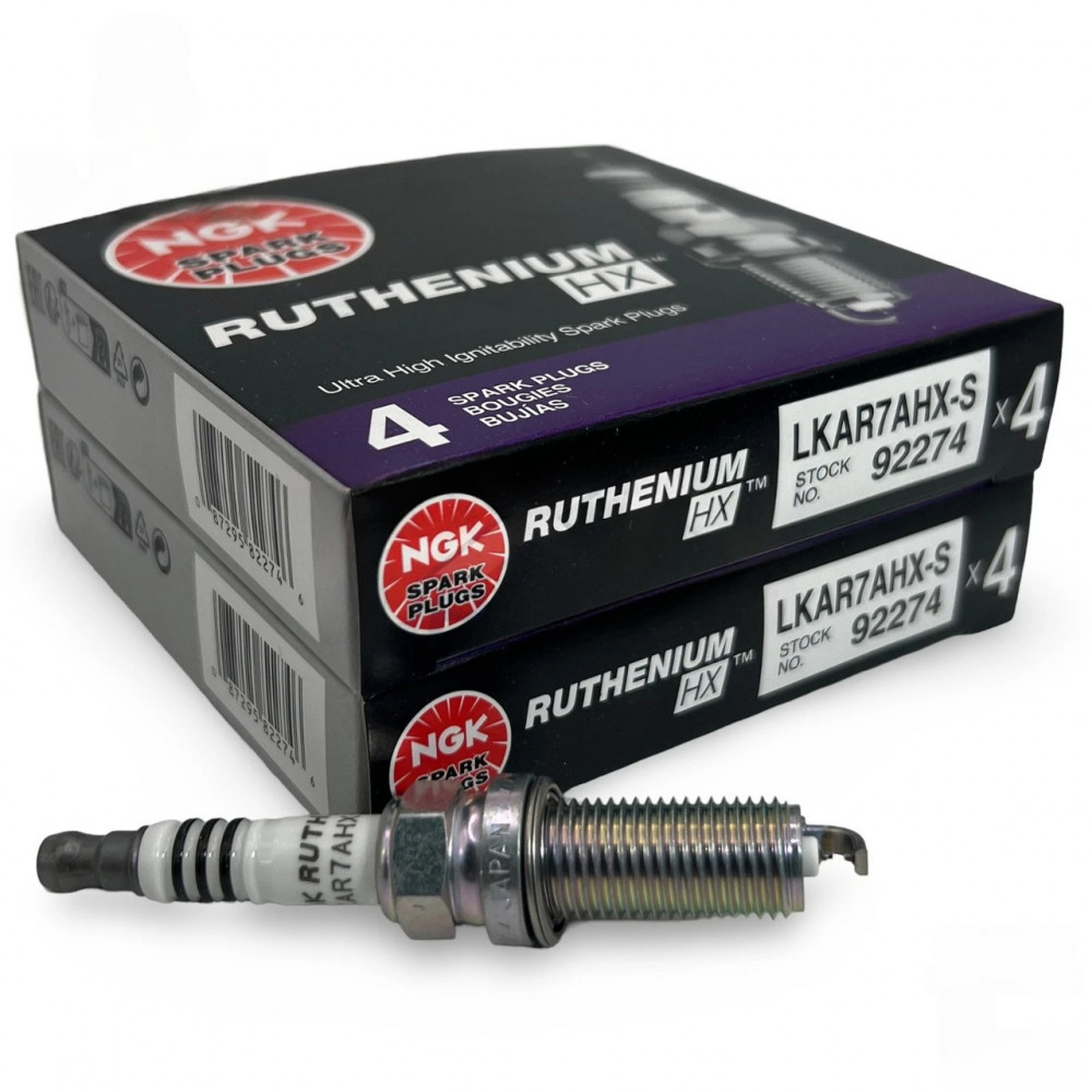 Комплект 8 шт рутениевых свечей зажигания NGK 92274 (LKAR7AHXS) для Nissan Mazda Honda Infiniti Acura