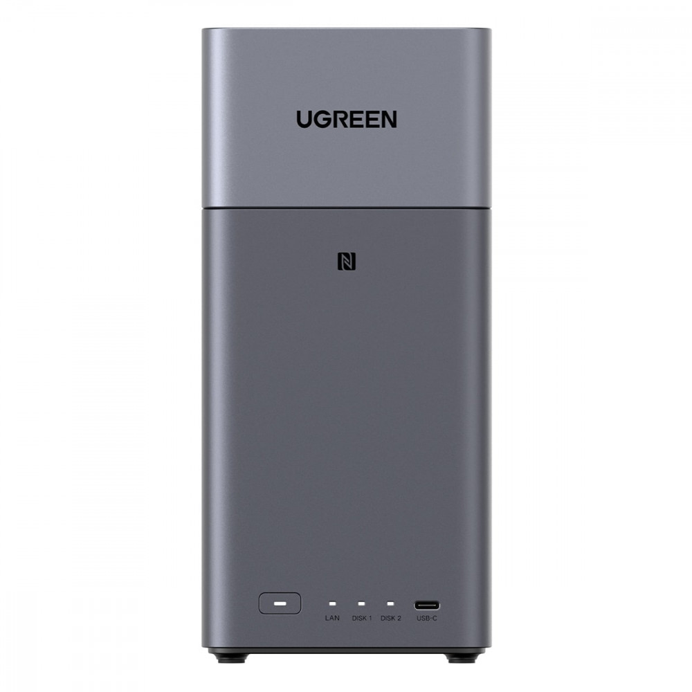 Мережеве сховище NAS UGREEN NASync DH2300 A1113054 на 2 відсіки 4GB RAM 1xGbE 1xUSB-C 2xUSB-A