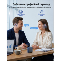 Wireless headphones with synchronous AI translation function Timekettle W4 Midnight Blue