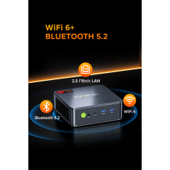 Міні-ПК GMKtec NucBox M6 Ultra з процесором AMD Ryzen 5 7640HS оперативною пам'яттю 32GB SSD накопичувачем 1TB