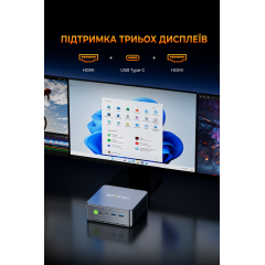 Міні-ПК GMKtec NucBox M6 Ultra з процесором AMD Ryzen 5 7640HS оперативною пам'яттю 32GB SSD накопичувачем 1TB