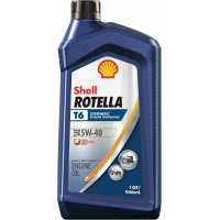 Синтетическое моторное масло для дизельных двигателей Shell Rotella T6 SAE 5W-40 объем 940 мл Made in USA
