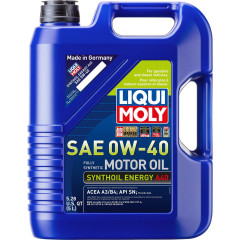 Синтетичне моторне масло Liqui Moly Synthoil Energy 0W40 об'ємом 5 л Made in Germany