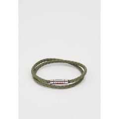 Шкіряний плетений браслет Hugo Doublebraid Unisex хакі One Size