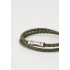 Leather braided bracelet Hugo Doublebraid Unisex khaki One Size
