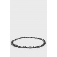 Чоловічий ланцюжок HUGO E-HUGOCHAIN4-NEC 50511018 з логотипом чорний
