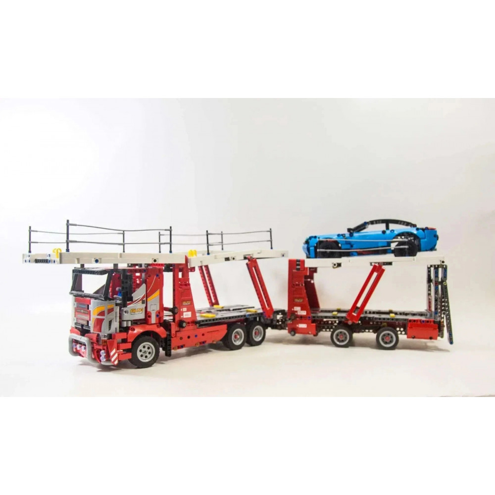 Конструктор Lego Technic 42098 Вантажівка-транспортер з синьою машиною 2493 деталі