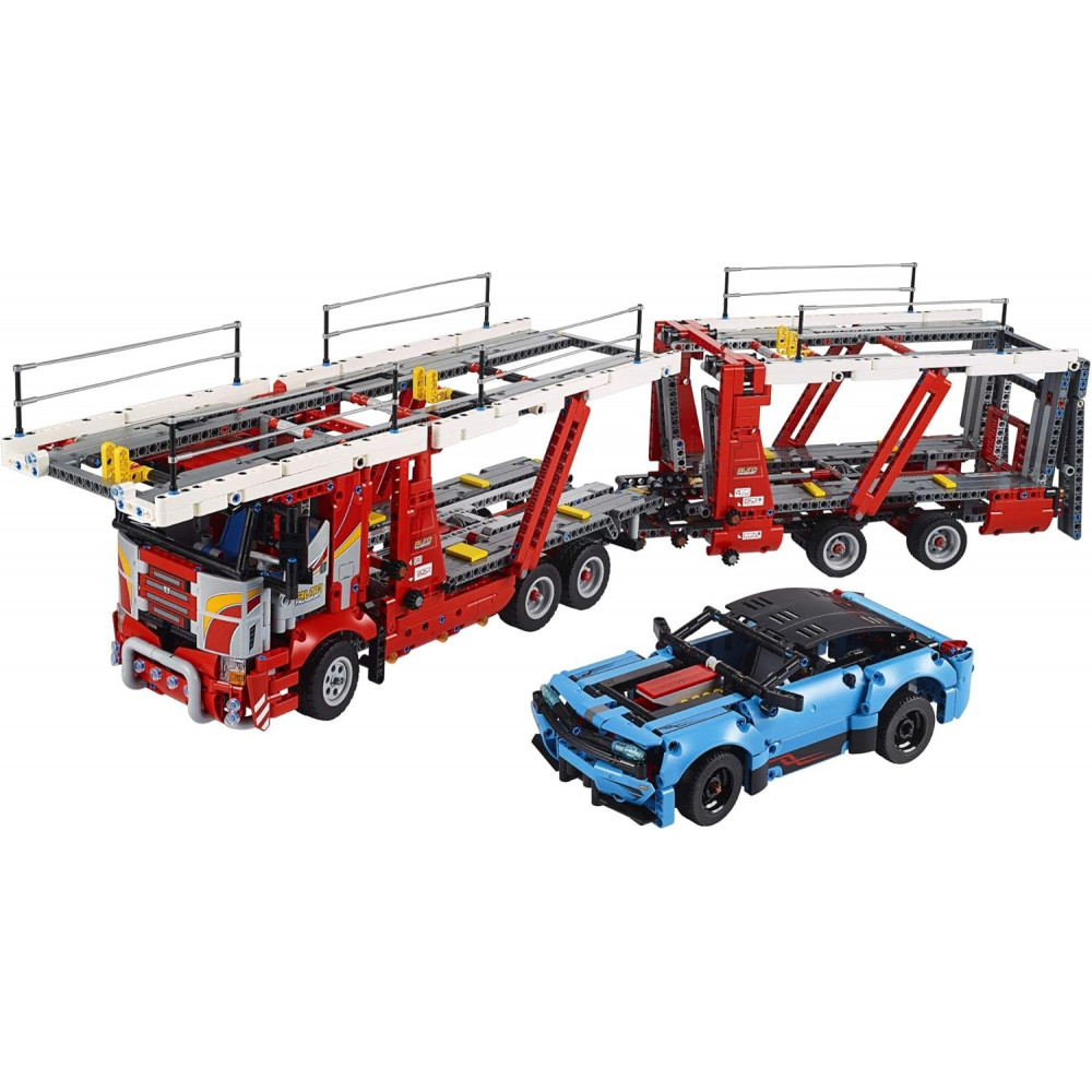 Конструктор Lego Technic 42098 Вантажівка-транспортер з синьою машиною 2493 деталі