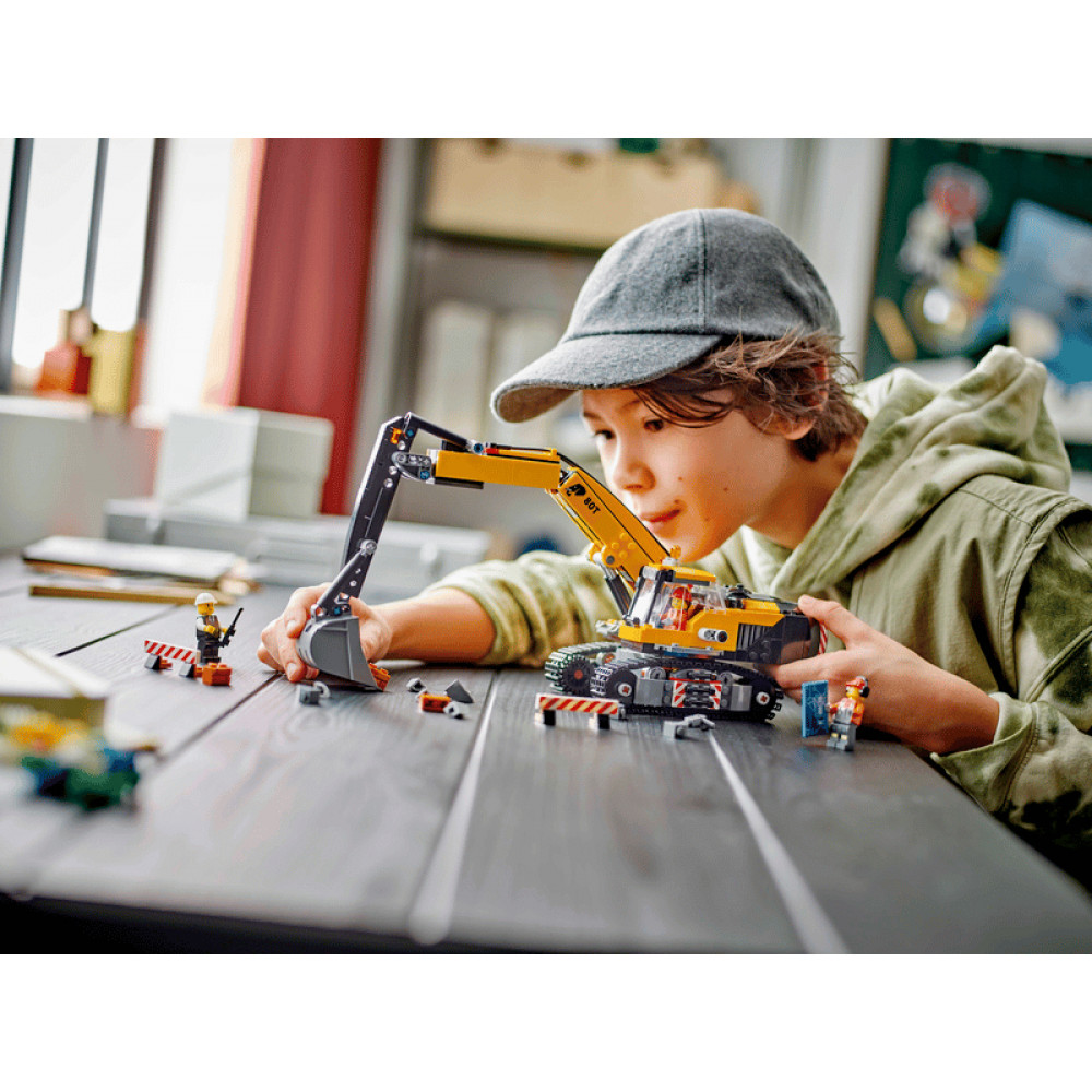 Конструктор Lego City 60420 Гусеничний екскаватор з мініфігурками 633 деталі