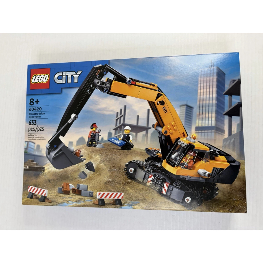 Конструктор Lego City 60420 Гусеничний екскаватор з мініфігурками 633 деталі
