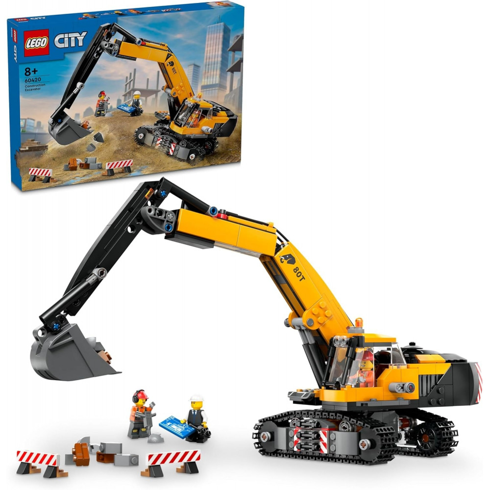 Конструктор Lego City 60420 Гусеничний екскаватор з мініфігурками 633 деталі