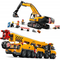Lego City Set 60409 and 60420 Mobile Crane and Crawler Excavator (1749 pieces)