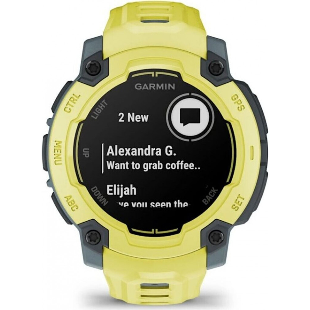 Спортивний смарт-годинник Garmin Instinct Esports Edition Twilight Electric Lime 45 мм сірий із салатовим