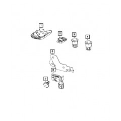 Кришка датчика вологості Mopar 5YU82DX9AC-001 для Jeep Grand Cherokee Chrysler 200 Dodge Durango чорна