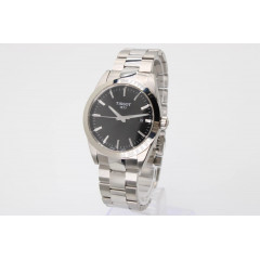 Чоловічий наручний сталевий годинник із сапфіровим склом Tissot Gentleman Quartz T1274101105100